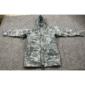 Parka Cold Weather Universal Camouflage Hooded Jacket ACU Digital Camo Small-Reg